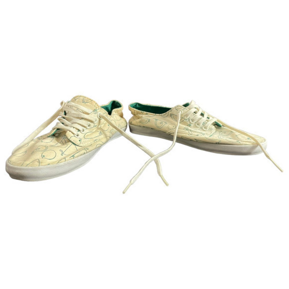 Vans Cream with birds and snails size 9 - Picture 2 of 6